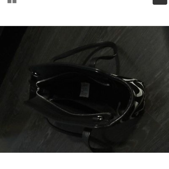 Coach Small Canvas Satchel Bag 2 way - Picture 4 of 6